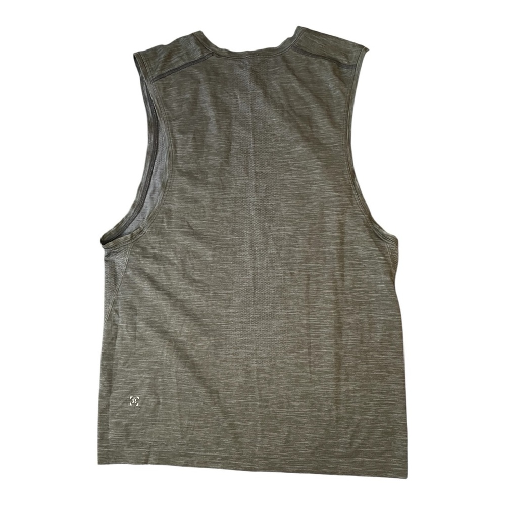 Lululemon Men’ Black and Gray Metal Vent Sleeveless Tank Top - Picture 2 of 4
